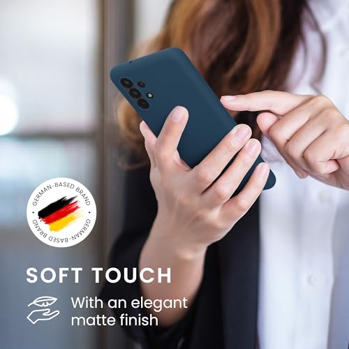 kwmobile Case Compatible with Samsung Galaxy A13 4G Case - Soft Slim Protective TPU Silicone Cover - Navy Blue - color: navy blue, size: Galaxy A13 4G