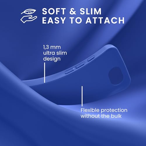 kwmobile Case Compatible with Apple iPhone 17e / iPhone 16e Case - Soft Slim Protective TPU Silicone Cover - Baltic Blue - color: Baltic Blue