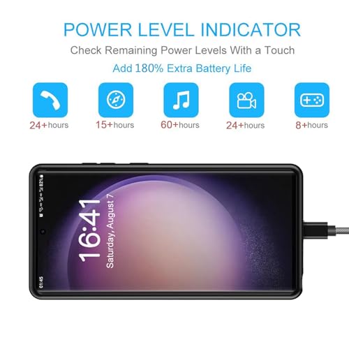 Battery Case for Galaxy S22 Ultra /S23 Ultra,12000mAh Portable Protective Wireless Charging Case Compatible with Galaxy S22 Ultra /S23 Ultra 6.8" Rechargeable Extend Battery Pack Charger Case (Black) - size: Galaxy S22 Ultra/ S23 Ultra -12000mAh