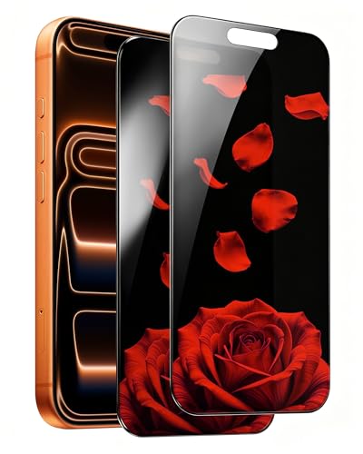 2 Pack Privacy Screen Protector for iPhone 17 Pro Max (6.9 inch) - color: Rose For iphone 17 Pro Max