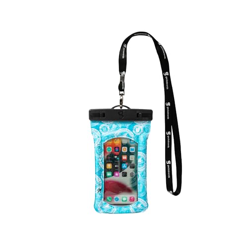 geckobrands Float Phone Dry Bag - Waterproof & Floating Phone Pouch – Fits Most iPhone and Samsung Galaxy Models - color: Teal MGV Toss