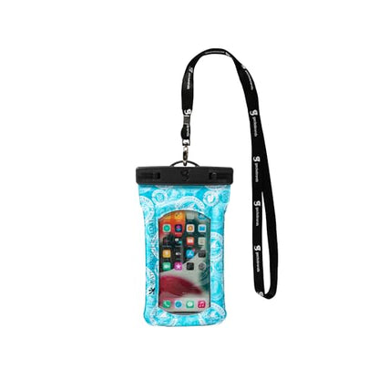 geckobrands Float Phone Dry Bag - Waterproof & Floating Phone Pouch – Fits Most iPhone and Samsung Galaxy Models - color: Teal MGV Toss