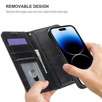 Bocasal for MagSafe Wallet Case Card Holder for iPhone 14 Pro Max Black - color: Black for MagSafe