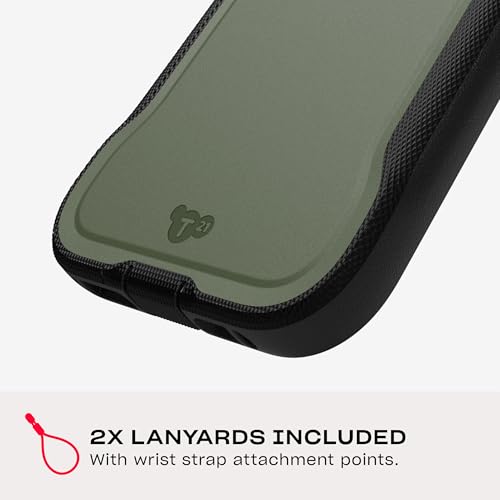 Tech21 EvoPro for iPhone 16 Pro Compatible with MagSafe - Impact Protection Case 21x Military Standard Tested - in Khaki/Black - color: Khaki/Black, size: iPhone 16 Pro