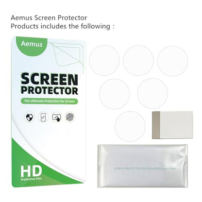 Screen Protector Compatible for Boquaw/Kimeag S67 Smart Watch 1.43" (6 Pack) Clear TPU Soft Protective Film Compatible for Basznrty S61 Smart Watch