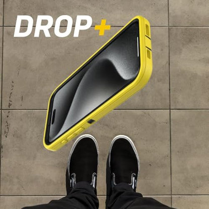 OtterBox iPhone 15 Pro Max (Only) - Defender Series Case - Night Reverse (Yellow & Black) - Screenless - Rugged & Durable - with Port Protection - Holster Clip Includes - Non-Retail Packaging - color: Night Reverse (Yellow & Black)