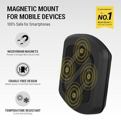 Scosche Cup Holder Phone Holder for Car, Magnetic Cell Phone Holder with Adjustable Neck & 360° Rotation, Universal Car Mount for iPhone/Android, Fits Cup Holders Up to 3.5", Not MagSafe Compatible - style: Cup Holder