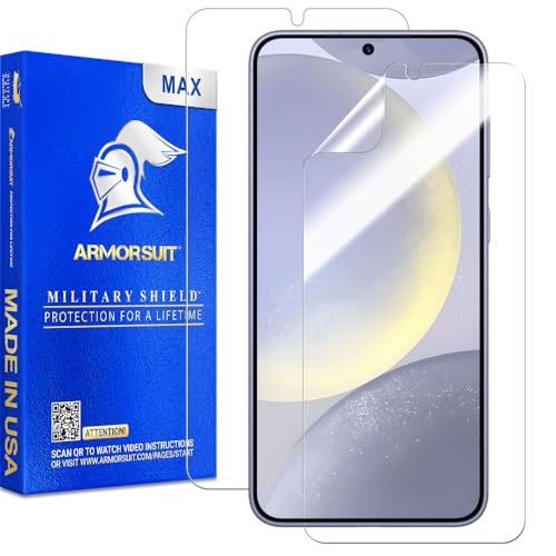 ArmorSuit 2 Pack for Samsung Galaxy S24 Plus Screen Protector (6.7") Max Coverage MilitaryShield HD Clear Film - Made in USA