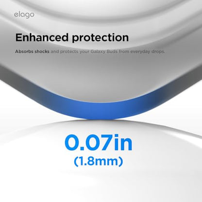 elago Duo Case for Galaxy Buds 4 Pro & Galaxy Buds 4 - color: Clear - Black