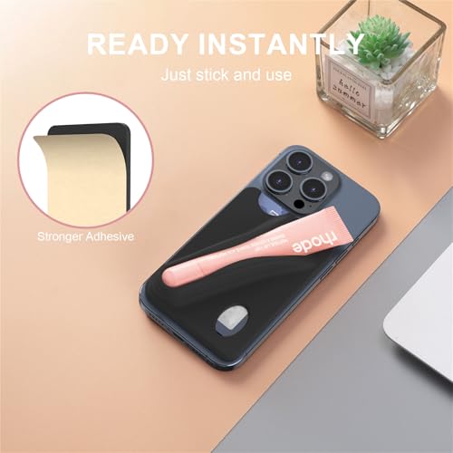 DOB SECHS Silicone Lip Holder with Card Holder Compatible with Summer Fridays, Tower 28, Laneige Lipstick Lip Glaze Phone Case Back Stick On Holder for iPhone and Android Smartphones, Black - color: Black, size: Small