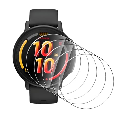 5 Pack Tempered Glass for Garmin (Bounce 2) Screen Protector,9H Hardness,Ultra Resistant,Anti-Fingerprints,No Bubbles,HD-Clear,Full Coverage Watch Film for Garmin (Bounce 2) [Easy Install] - color: Garmin (Bounce 2)