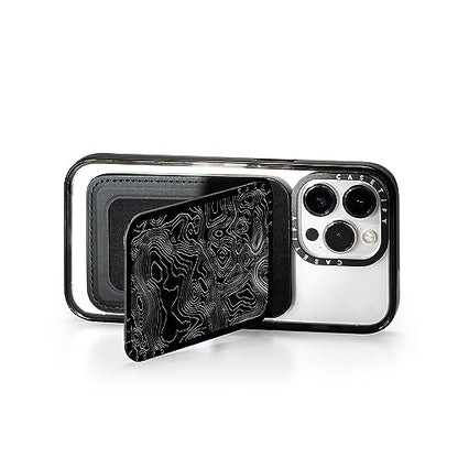 CASETiFY Snappy Card Holder Stand Compatible with Magsafe - Black Tree - color: Black Tree
