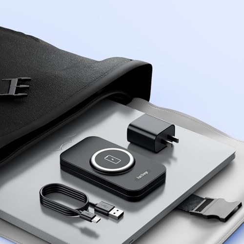 2026 Traveling Portable Wireless Mag-Safe Fast Charging Station - color: Black
