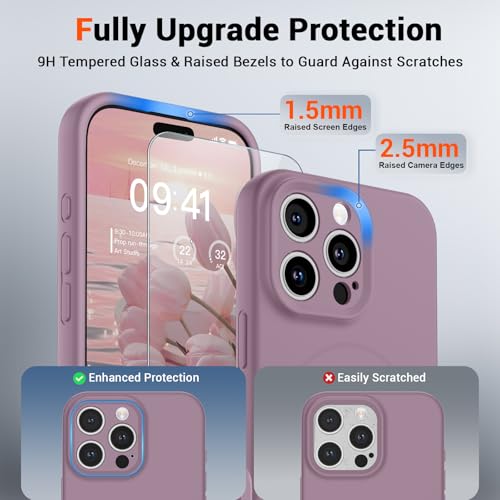 SUPFINE Silicone & Magnetic for iPhone 16 Pro Max Case - color: Blackcurrant, size: iPhone 16 Pro Max