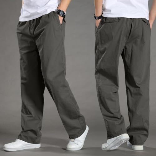Mens Casual Pants Canvas Breathable Tactical Water Resistant Flap Pockets Golf BDU Casual Tactical Pants for Men - color: A Army Green, size: Medium