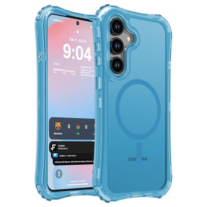 WRJ Magnetic Matte for Samsung Galaxy S26 FE Case,Samsung S25 FE Case [Fit for MagSafe][Military Grade Drop Protection] Translucent Shockproof Protective Phone Case-Ice Blue - color: Ice Blue, style: Matte