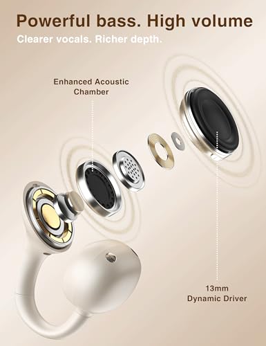 Open Ear Headphones with Dangling Star Jewelry Earrings