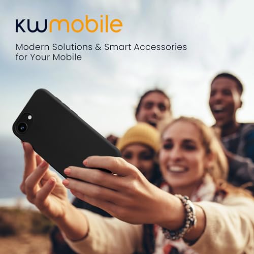 kwmobile Case Compatible with Apple iPhone 17e / iPhone 16e Case - Slim Protective TPU Silicone Phone Cover - Black Matte - color: black matte, size: iPhone 17e / iPhone 16e