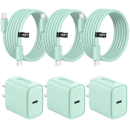 iPhone Charger Fast Charging 10FT iPhones 17 16 15 Charger - color: Green, size: 10FT
