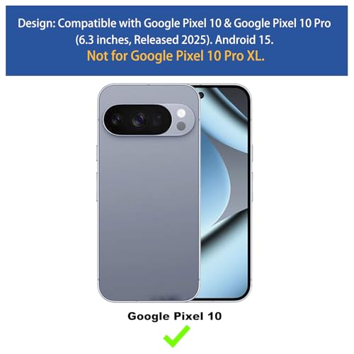 for Google Pixel 10/Pixel 10 Pro Stand Case, Screen Protector-Black | Belt Clip Kickstand Holder Holster, Slim Shell Slide Pouch Full Body Protective, Rugged Shockproof Outdoor Cell Phone Cover - size: Pixel 10/Pixel 10 Pro