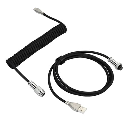 ELUTENG Mix Coiled Keyboard Cable 8k 5ft for Mechanical Gaming Keyboard
