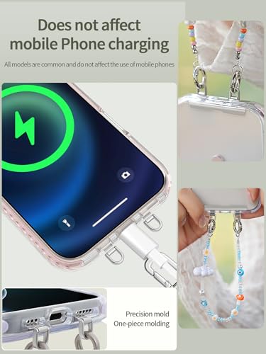 Phone Tether Tab, Bending Design 0.2mm Ultra-thin Stainless Steel Cellphone Lanyard Metal Patch Tether Tab - color: H