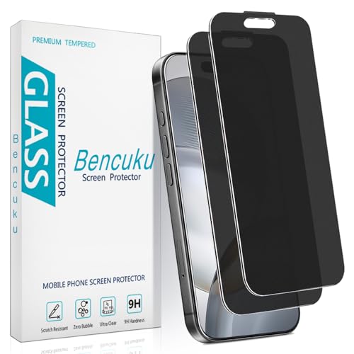 2 Pack Matte Privacy Screen Protector for iPhone 16 Pro Max