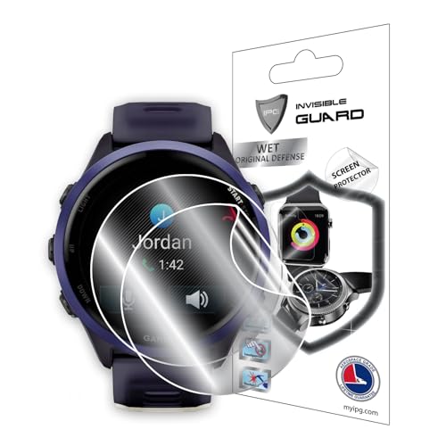 IPG for Garmin Forerunner 570-47mm Hydrogel Screen Protector (2 Units) Invisible HD Clear Film Anti Scratch Guard-Smooth/Self-Healing/Bubble for Forerunner570-47mm - size: Forerunner 570-47mm