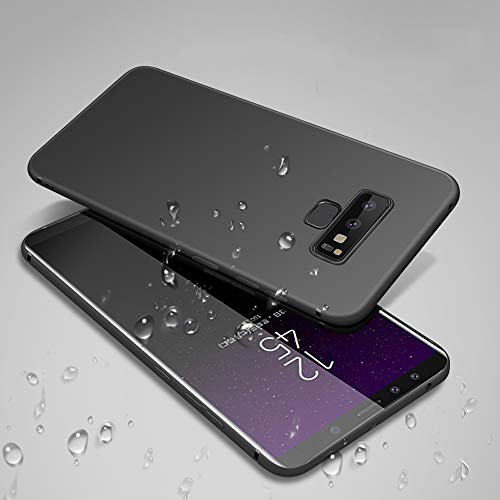 Galaxy Note 9 Phone Case,Slim Thin Soft Flexible TPU Rubber Gel Skin Silicone Lightweight Anti-Scratch Shockproof Protective Cases Cover for Samsung Galaxy Note 9,Matte Black - color: Black