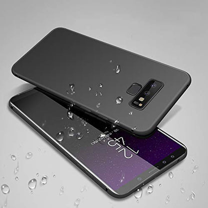 Galaxy Note 9 Phone Case,Slim Thin Soft Flexible TPU Rubber Gel Skin Silicone Lightweight Anti-Scratch Shockproof Protective Cases Cover for Samsung Galaxy Note 9,Matte Black - color: Black