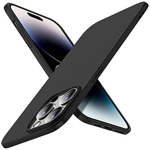 X-level Compatible iPhone 14 Pro max Case Slim Fit Ultra-Thin [Guardian Series] Soft TPU Matte Finish Coating Phone Cases Lightweight Anti-Scratch Back Cover Grip 6.7" (2022)-Black - color: Black, size: iPhone 14 Pro Max