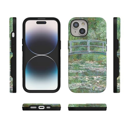 Casely iPhone 15 Plus Case | Monet's Bridge | The Met Museum | Bold Protective Design | Compatible with MagSafe - color: Monet's Bridge | The Met Museum