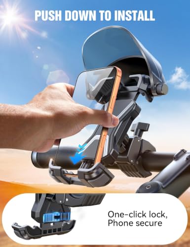JOYROOM Bike Phone Holder Mount [Avoid Glare] Ebike Phone Holder Handlebar