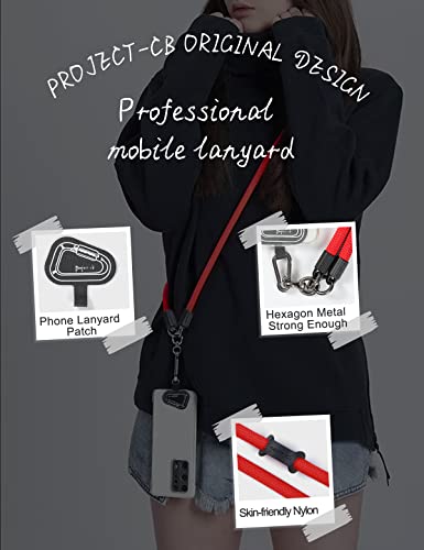 Cell Phone Lanyard ×1, Tether Tab ×2, Universal Adjustable Phone Strap, Crossbody, Neck Phone Lanyard, Rope Strap - color: Slate Blue