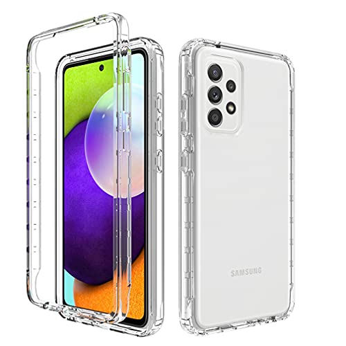 Clear Case Compatible with Galaxy A52 5G/Galaxy A52 4G, Samsung A52 5G Case for Girls Women, Cute Crystal TPU Bumper Shockproof Protective Phone Case Cover for Samsung Galaxy A52 5G (Clear)