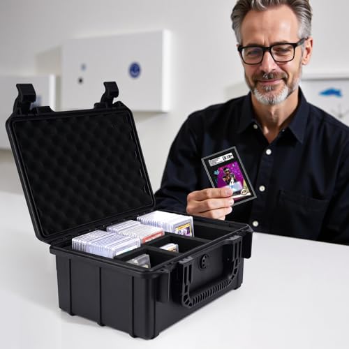 QINGUANG Graded Card Case Storage Box for PSA/CSG/CGC/BGS Collection - size: 3 Rows standard