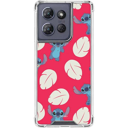 Skinit Clear Phone Case Compatible with Moto G Power 5G (2025) - Officially Licensed Disney Lilo and Stitch Character Pattern Design - color: Red - DISLNS01