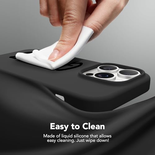 GONEZ Magnetic for iPhone 14 Pro Max Case, Silicone Cover Black - color: Black, size: Iphone 14 Pro Max