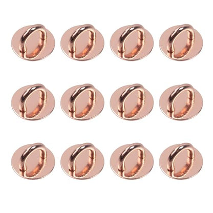 12Pcs Phone Charm Hook Adhesive (Round, Rose gold) - style: Round, Rose Gold