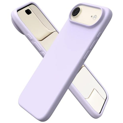 ORNARTO for iPhone Air Case 6.5", Slim Liquid Silicone 3 Layers Soft Gel Rubber Shockproof Protective Cover with Anti-Scratch Microfiber Lining-Pastel Lilac - color: Pastel Lilac