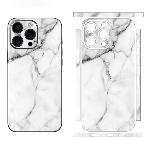 Skin Wrap Compatible with 13/14/15/16/17 Pro Max (White, 13 Pro Max) - color: White, size: 13 Pro Max