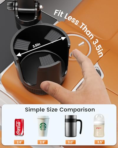 OHLPRO for iPhone 17 Pro Max MagSafe Car Charger Cup Holder Mount - color: Black Gray