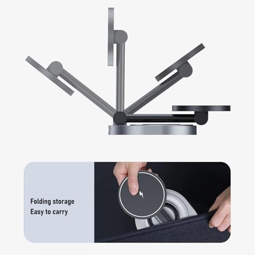 banapoy 2026 3 in 1 Charging Station for 16 15 14 13 12 Series, 360 Degree Rotating Magnetic Fast Charging Wireless Charger Stand Station with Indicator Light