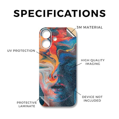 Glossy Glitter Phone Skin Compatible with Apple iPhone 17 - Out of Body - Premium 3M Vinyl Protective Wrap Decal Cover - Easy to Apply | Crafted in The USA by MightySkins - color: Out of Body, size: iPhone 17 (Full Wrap), style: Glossy Glitter Finish