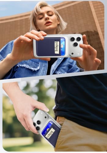 Senose Compatible for Magsafe Wallet, Slim Magnetic Phone Wallet, Blue | 6 Cards Holder, Phone Wallet for Back of Phone Compatible for iPhone 17/16/15/14/13/12 Pro Max Plus Air Series - color: Blue