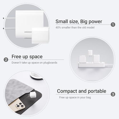 33W USB C Charger, GaN Type C Charger Block, Fast Charging for iPhone 17/16/15/14/13/12/11 Series, Galaxy S26/S25/24,Google Pixel and More Android Device