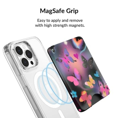 VELVET CAVIAR compatible with MagSafe Wallet - Magnetic Card Holder Wallet for iPhone 12/13/14/15 (Aurora Butterfly) - color: Aurora Butterfly