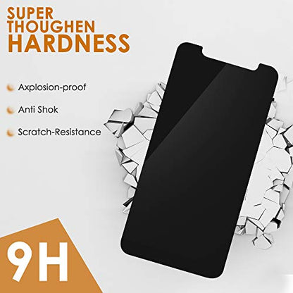 Iphone Privacy Screen Protector Compatible with Pro/X/XS Anti Spy Tempered Glass 28” Keep onlookers Away from Your Personal Information with Our 1 Pack Privacy Screen Protector 5.8 inch