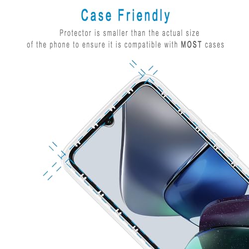 2 Pack Designed for Samsung Galaxy A05, Galaxy A05s Tempered Glass Screen Protector, Anti Scratch, Bubble Free - color: Clear