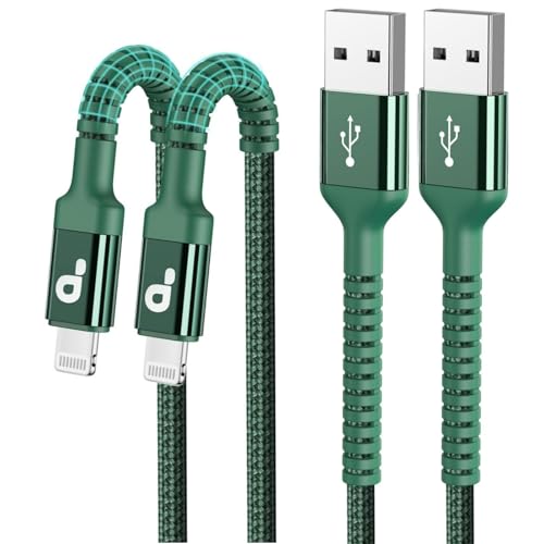 iPhone Charger Cable 2Pack 6FT, [Apple MFi Certified] Lightning Cable - color: Green, size: 6FT, style: USB A to Lightning